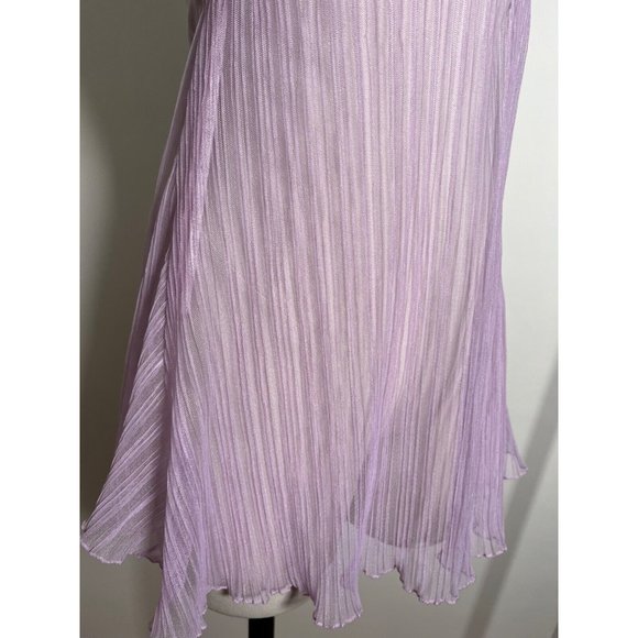 RAMPAGE Lavender Purple Sheer Babydoll Lingerie Halter Camisole Tank Sz M Medium - Picture 15 of 16